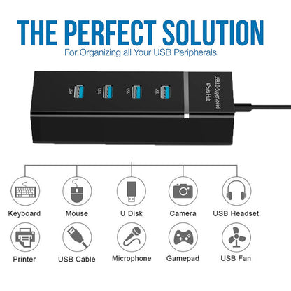 4 In 1  USB HUB Splitter High Speed Multi Splitter