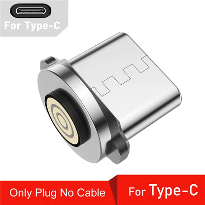 USLION Rotate 5A Magnetic Cable Fast Charging Micro USB Type C Cable for iPhone