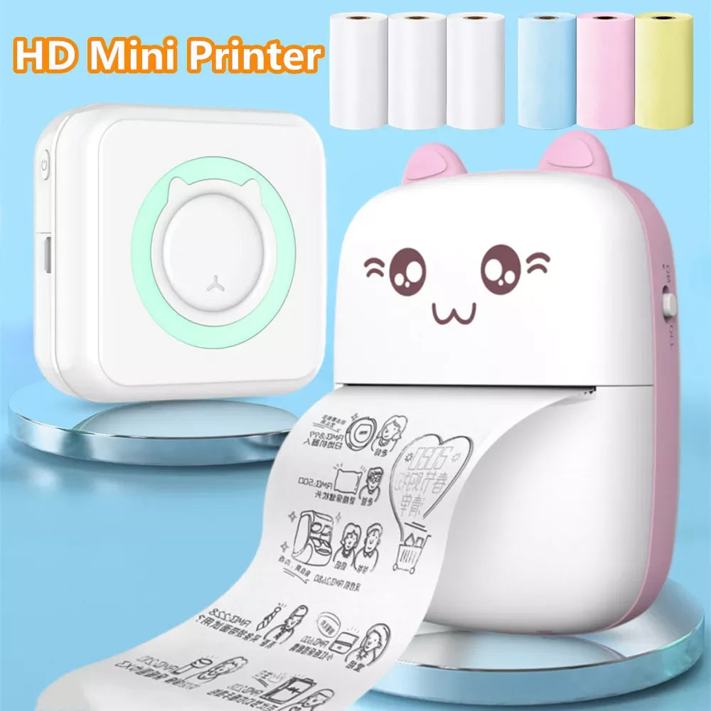 HD Mini Portable Printer Thermal Paper Universal 57mm