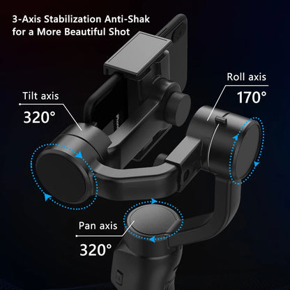 F8 Handheld 3-Axis Gimbal Phone Holder Anti Shake Video Record Stabilizer