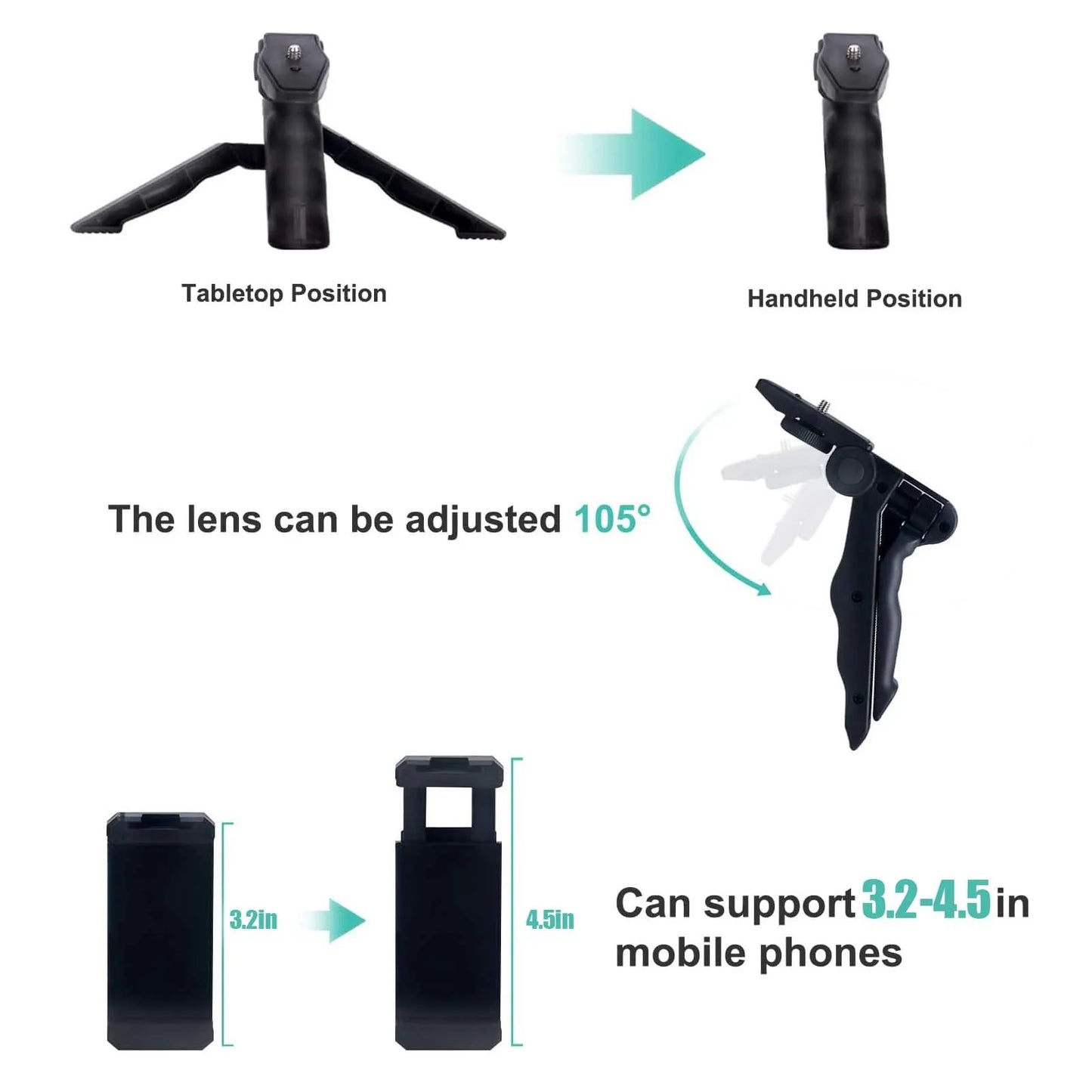 Smartphone Vlogging Kit for iPhone & Android with Tripod