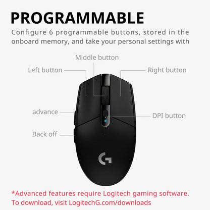 Logitech G304 Wireless Mouse Programmable