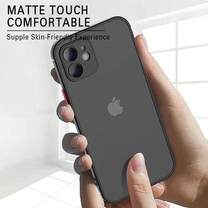 Matte Phone Case for IPhone 14 and 15 Soft Silicone Shockproof Case