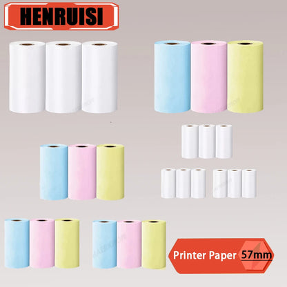 HD Mini Portable Printer Thermal Paper Universal 57mm