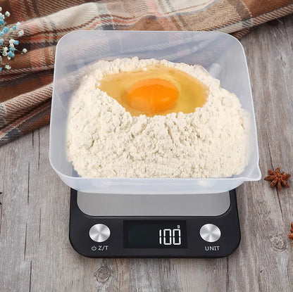 Smart Electronic Digital Scales Stainless Steel Design for Cooking and Baking