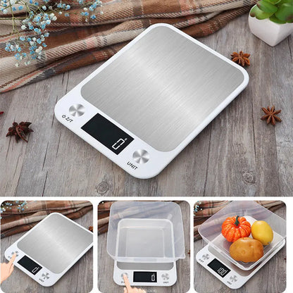 Smart Electronic Digital Scales Stainless Steel Design for Cooking and Baking