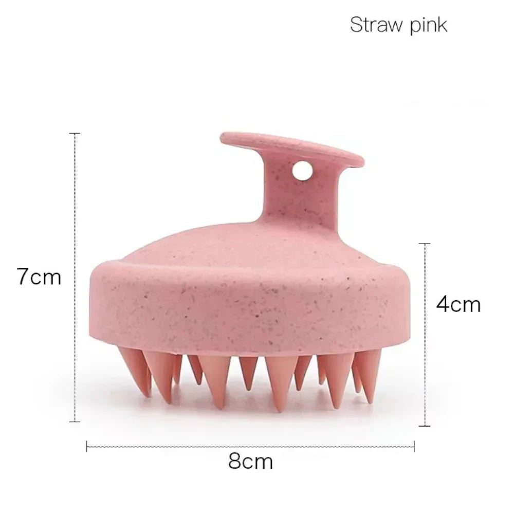 Silicone Shampoo Brush Head Scalp Massage