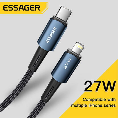 Essager USB C Cable For IPhone 20W Fast Charging Cable Type C To Lighting