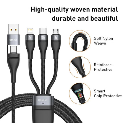 Baseus 3 in 1 USB Type C Cable for iPhone