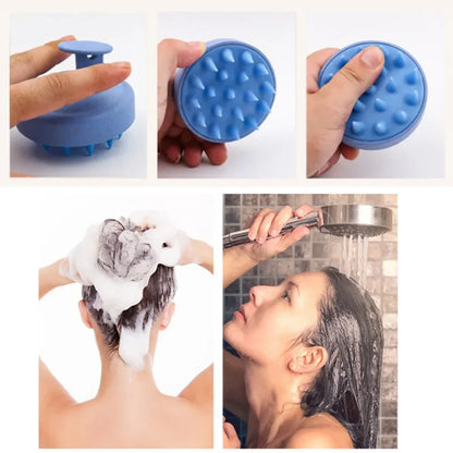 Silicone Shampoo Brush Head Scalp Massage