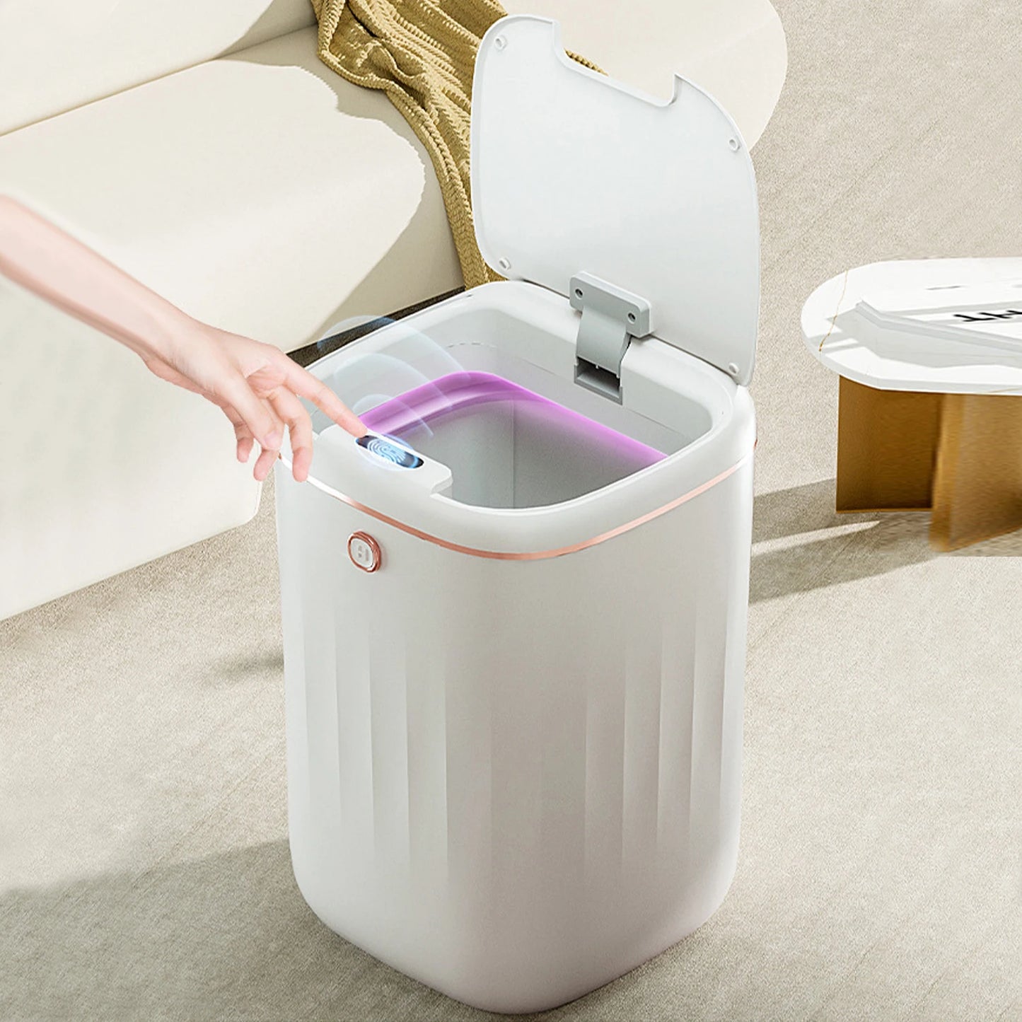 20-24L Bathroom Sensor Electric Smart Trash Can Automatic