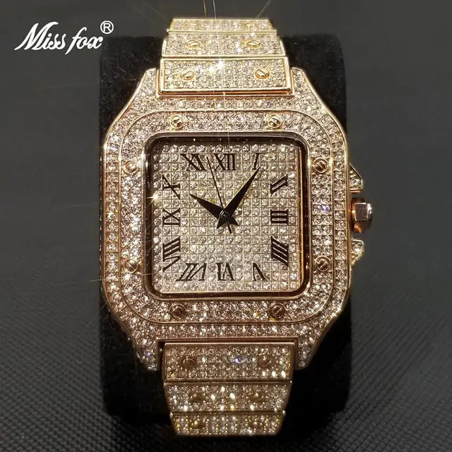 Waterproof Full Diamond Men's Watches