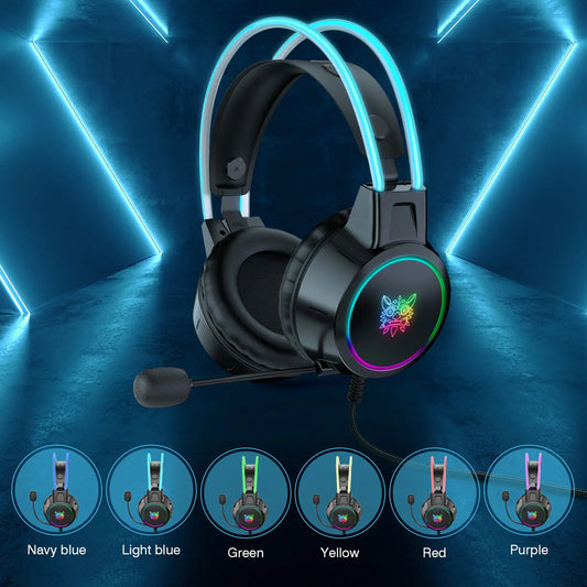 Gaming Headset USB Wired 3.5mm Stereo