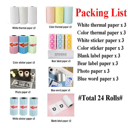 Peripage Thermal Paper: Sticker Variety